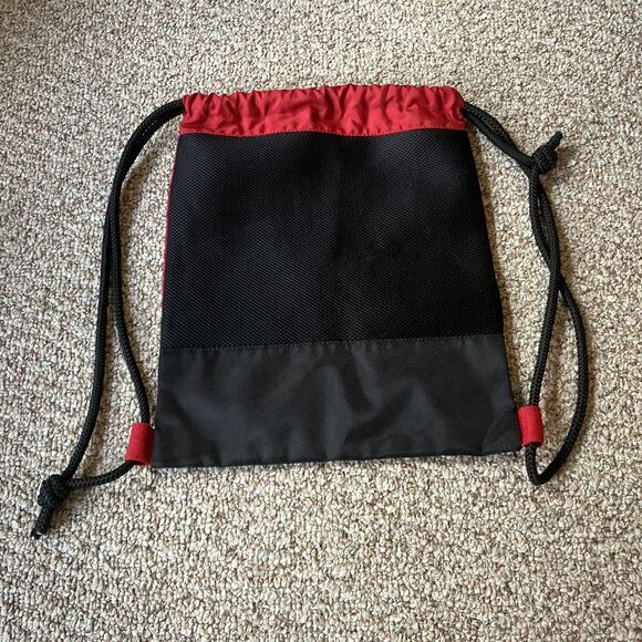 Logo University of Wisconsin Drawstring Backpack UW WI Bucky Badger Red College - Picture 3 of 7